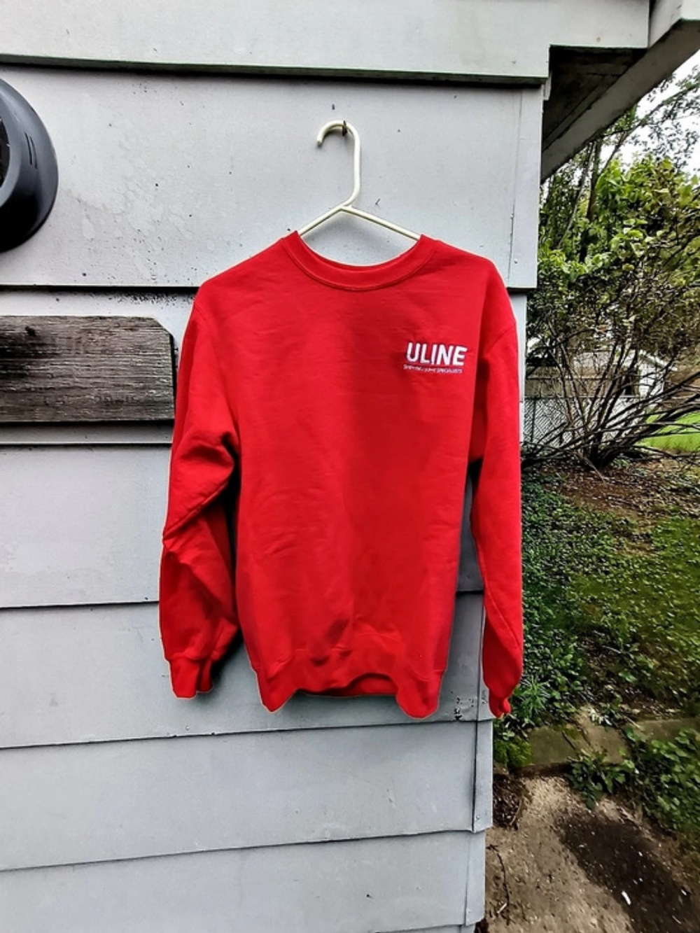 Size Medium ULINE Red Crewneck Sweatshirt